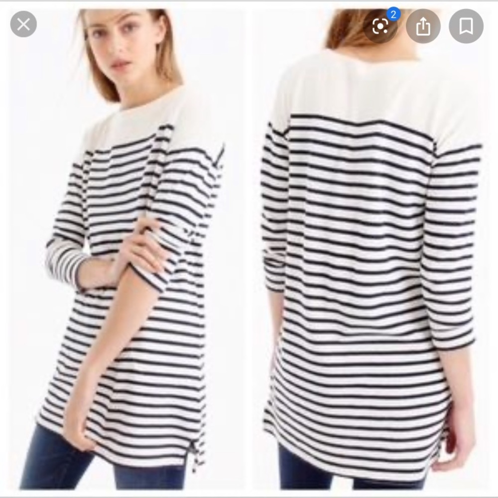 J. Crew Striped Tunic SIZE XS